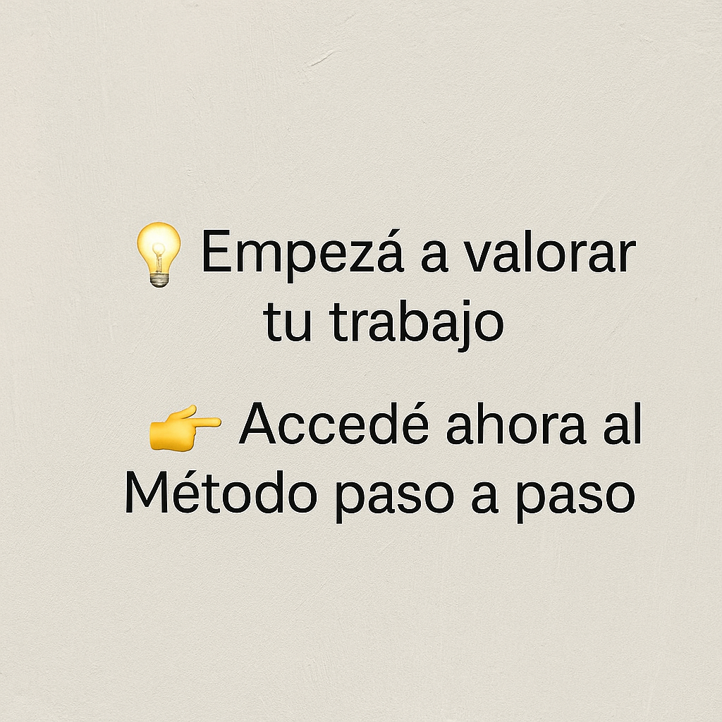 Método paso a paso / Tasación práctica para pinturas