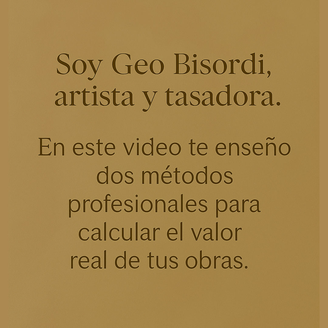 Aprendé a ponerle precio a tus obras sin dudar. En 26 minutos vas a aprender dos métodos profesionales para calcular el valor de tus pinturas y vender con seguridad. 🎨 Acceso inmediato + planilla lista para usar.